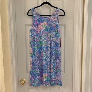 Lilly Pulitzer Blue and Pink Patterned Dress